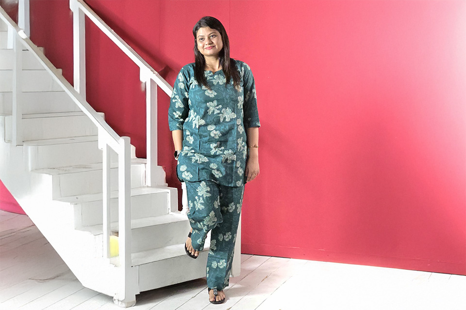 Stylish Green Cotton Co-ord Set for Women – Shop Now!