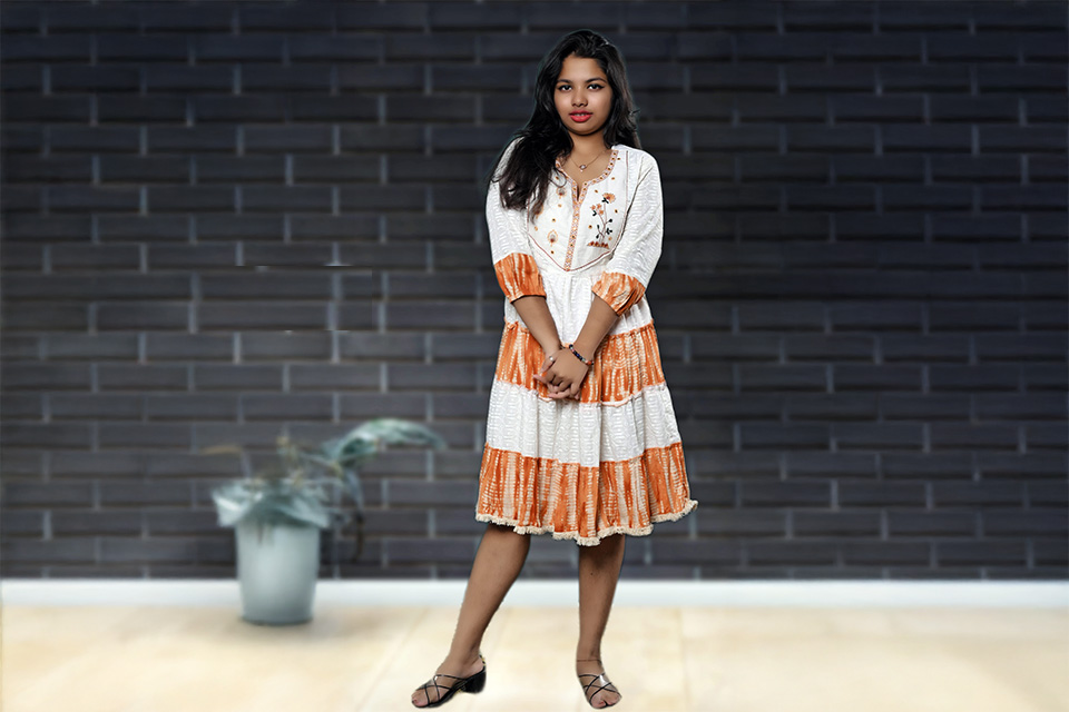 Elegant Hakoba Short Dress: Perfect Blend of Tradition & Style Elegant Hakoba Short Dress: Perfect Blend of Tradition & Style