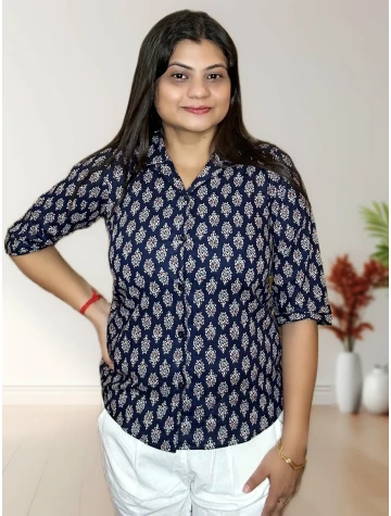 Pure Cotton Shirt For Women  Pure Cotton Shirt For Women data-sizes=