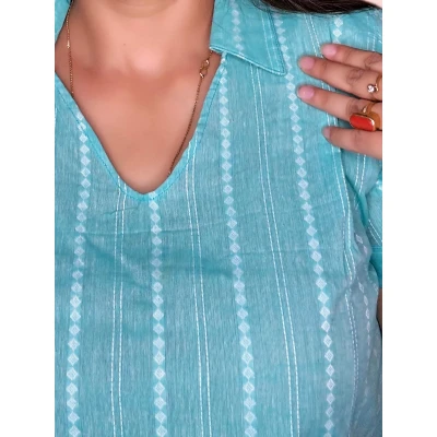 Handwoven Kantha Top For Women