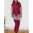 Maroon Cotton Silk Co-ord Set With Embroidery For Women