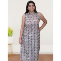 Sleeveless Pure Cotton Two Piece Set For Women