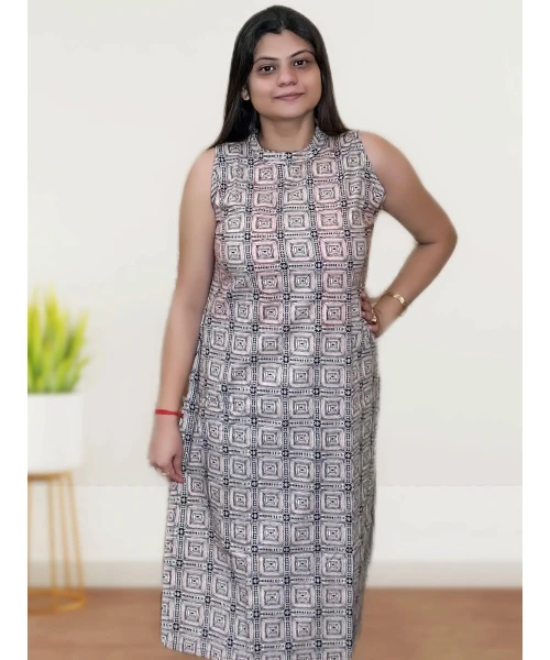 Sleeveless Pure Cotton Two Piece Set For Women