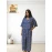 Pure Cotton Navy Blue Printed Co-ords Set For Women