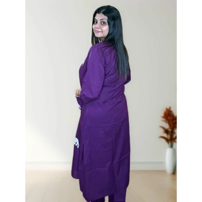 Pure Cotton Two Piece Co-ord Set For Women