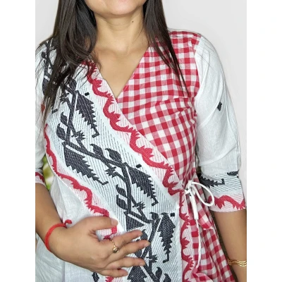 Pure Cotton Jamdani Kurti For Women