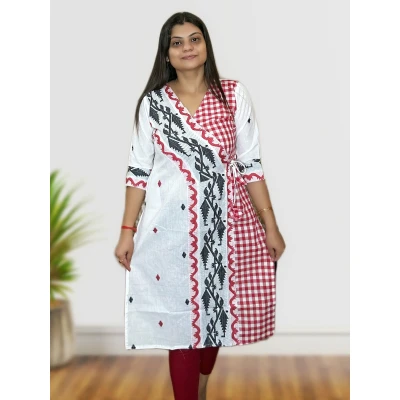 Pure Cotton Jamdani Kurti For Women