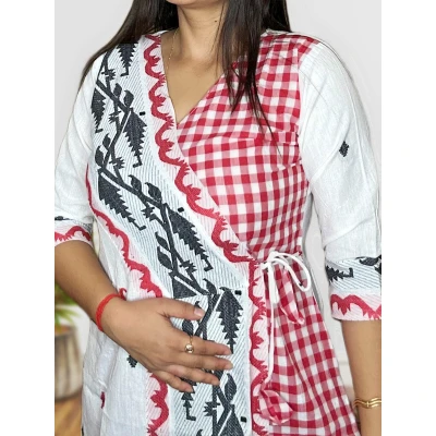 Pure Cotton Jamdani Kurti For Women