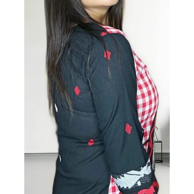 Half N Half Jamdani Kurti For Women