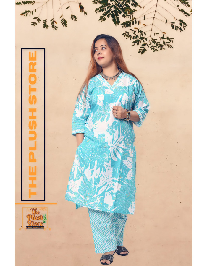 Pure Cotton 2-Piece Set For Women