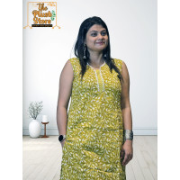 Pure Cotton 2Piece Kurti Pant Set for Women
