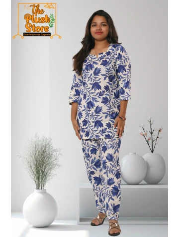 Pure Cotton Printed Co-ords For Women  Pure Cotton Printed Co-ords For Women data-sizes=