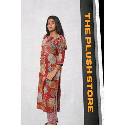 2-Piece Kurti Pant Co-ord  Set For Women