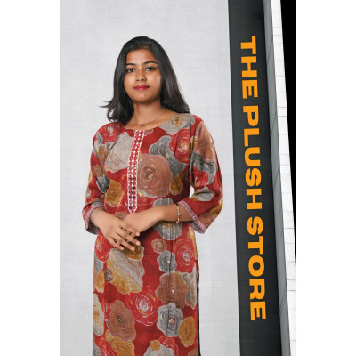 2-Piece Kurti Pant Co-ord  Set For Women