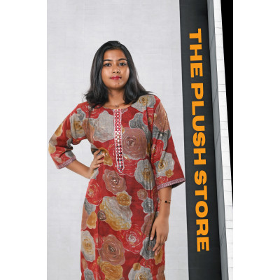 2-Piece Kurti Pant Co-ord  Set For Women