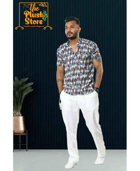 Pure Cotton Casual Short Kurta for Men