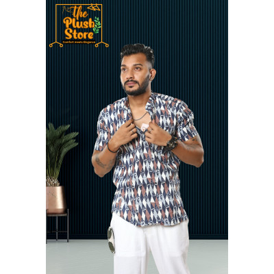 Pure Cotton Casual Short Kurta for Men