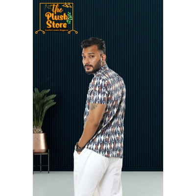Pure Cotton Casual Short Kurta for Men