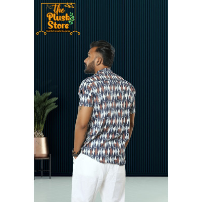 Pure Cotton Casual Short Kurta for Men