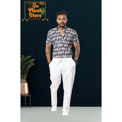 Pure Cotton Casual Short Kurta for Men