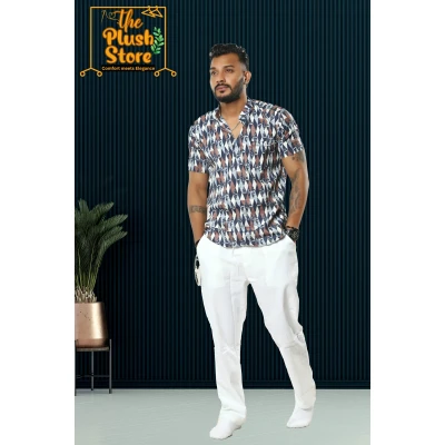 Pure Cotton Casual Short Kurta for Men