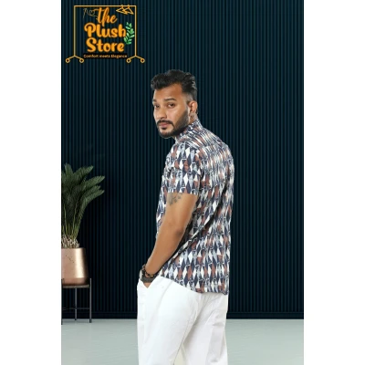 Pure Cotton Casual Short Kurta for Men