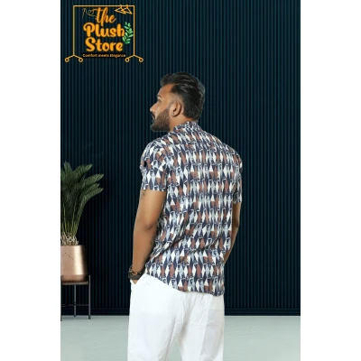 Pure Cotton Casual Short Kurta for Men