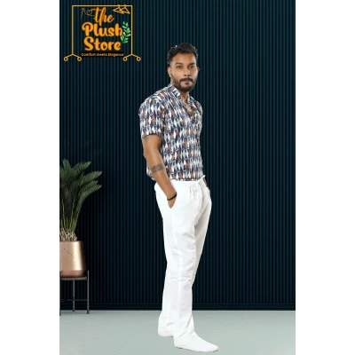 Pure Cotton Casual Short Kurta for Men