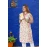 Pure Cotton Sleeveless White Floral Kurti