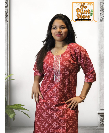 2-Piece Kurti Pant Co-ord  Set For Women