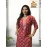 2-Piece Kurti Pant Co-ord  Set For Women in maroon-colour