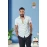 Pure Cotton White Printed Shirt for Men