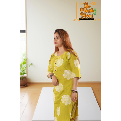 Pure Cotton Kurti Pant Set For women