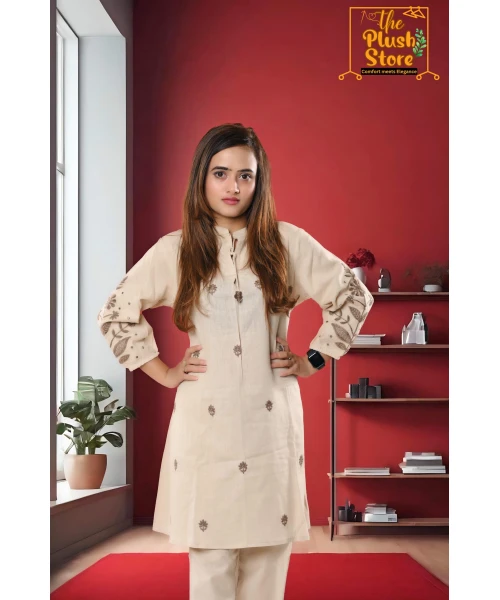 Co-ord Set With Embroidery Work For Women