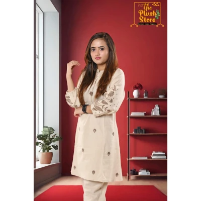 Co-ord Set With Embroidery Work For Women