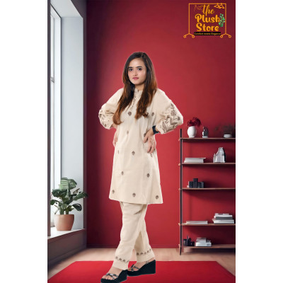 Co-ord Set With Embroidery Work For Women