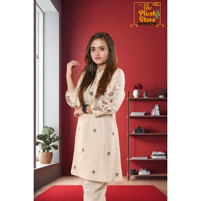 Co-ord Set With Embroidery Work For Women