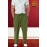 Pure Linen Green Full Casual Trouser For Men