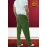 Pure Linen Green Full Casual Trouser For Men