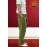 Pure Linen Green Full Casual Trouser For Men