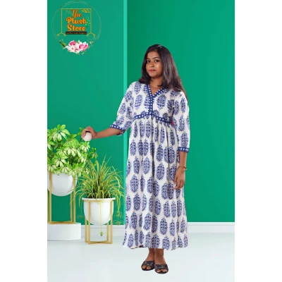 A model wearing White Printed One piece For Women A model wearing White Printed One piece For Women