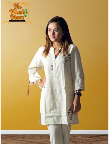 Pure Linen Co-ord Set For Women  Pure Linen Co-ord Set For Women data-sizes=