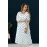 White Printed A-Line Kurti For Women