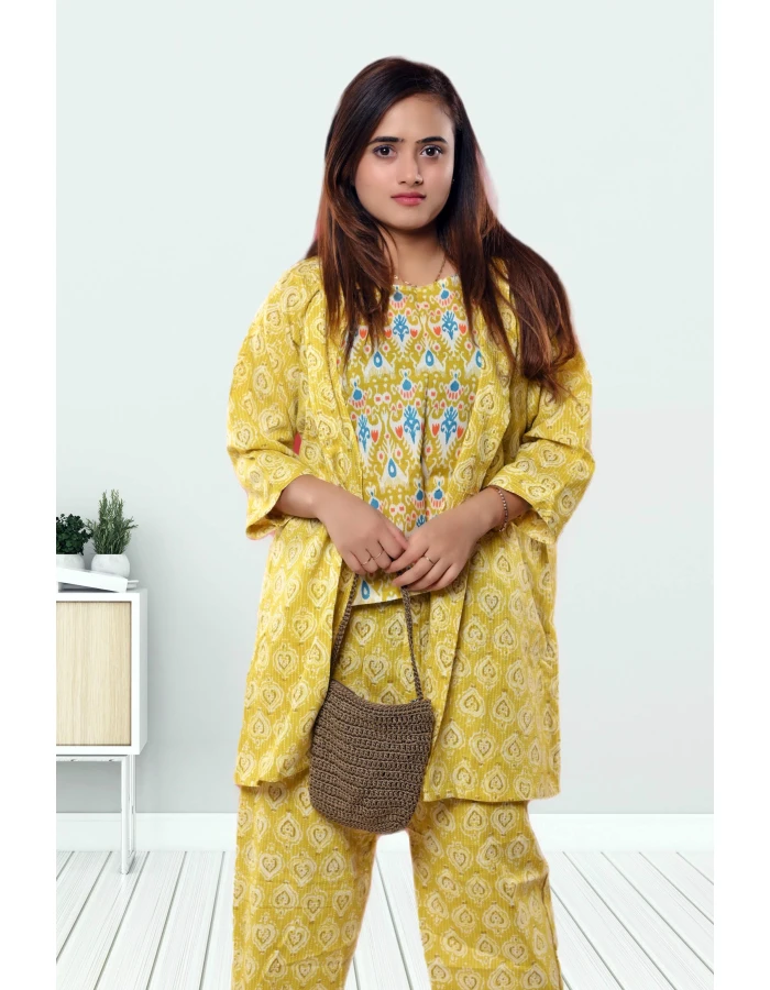 Three Piece Co-ord Set For Women