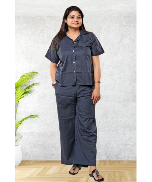 Pure Linen half Sleeve Co-ord Set