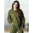 Olive Green Cotton-Linen Co-Ord Set For Women