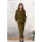 Olive Green Cotton-Linen Co-Ord Set For Women