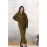 Olive Green Cotton-Linen Co-Ord Set For Women