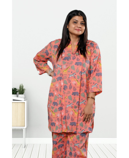 Pitch Animal Printed Co-ord Set For Women