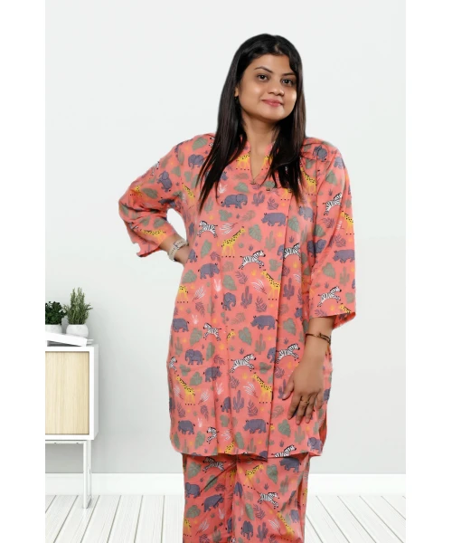 Pitch Animal Printed Co-ord Set For Women